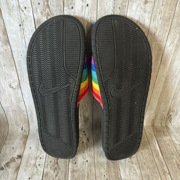 Nike Benassi JDI Rainbow “BETRUE” Slides CD2717-001 Men\'s Size 15 LGBTQ Pride main image 7